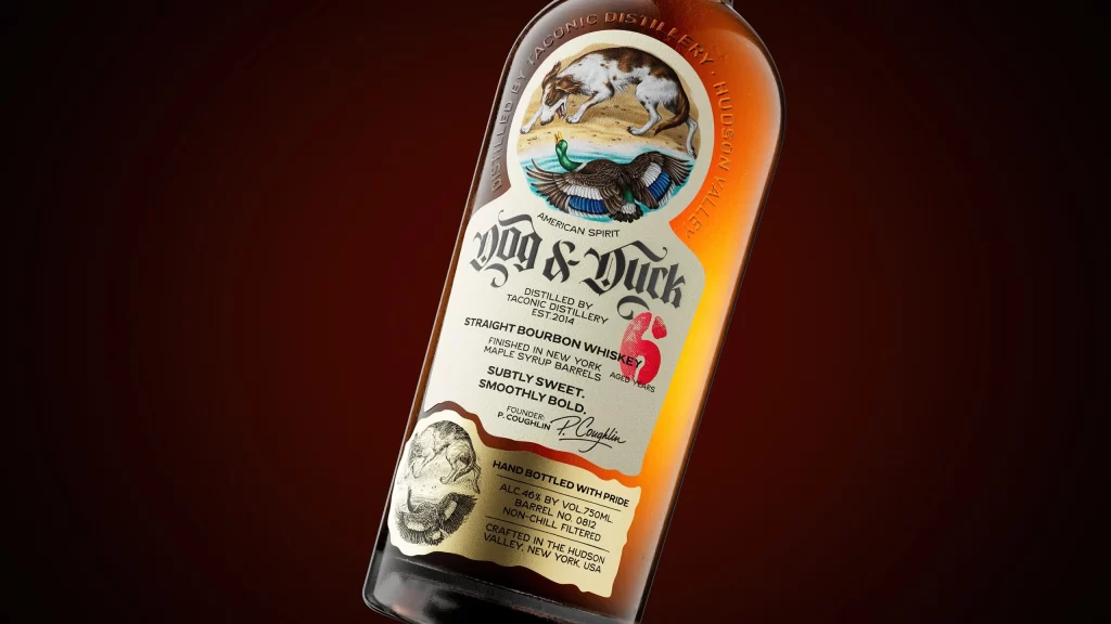 Dog Duck Straight Bourbon Whiskey Aged 6 Years, Finished in New York Maple Syrup Barrels