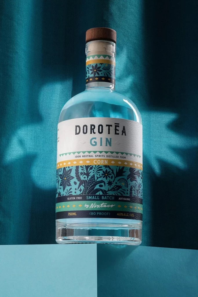 Dorotea Gin X Nixtaco Packaging Bottle