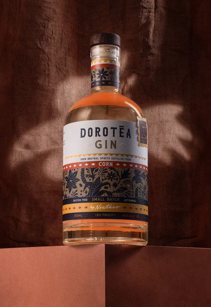 Dorotea Gin X Nixtaco Packaging White