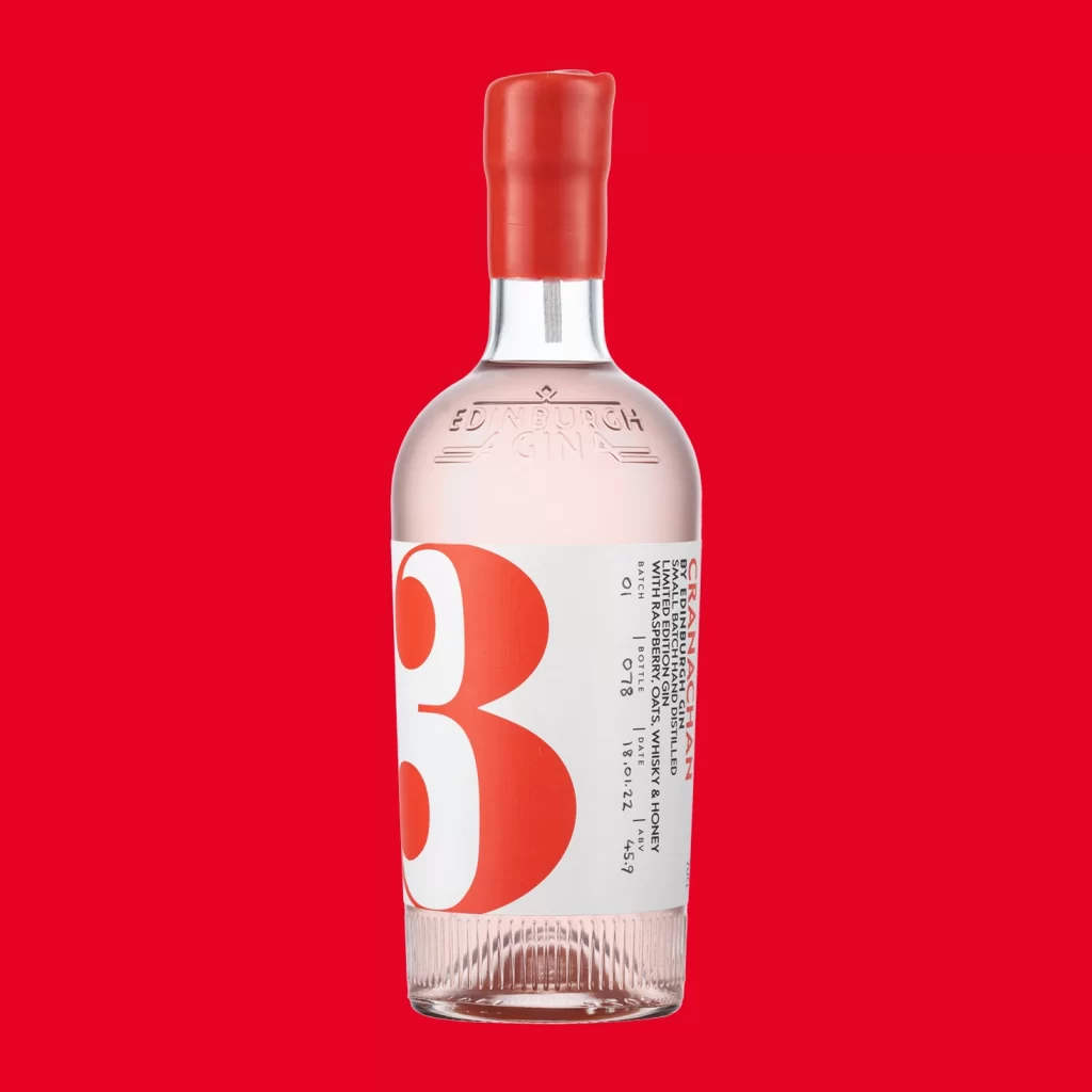 Edinburgh Gin Gin Bottle Cranachan (raspberry, oats, whisky, honey)