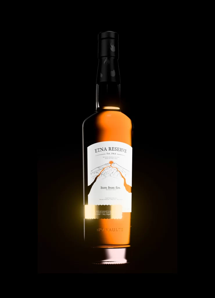 Etna Reserve Whisky Bottle RESERVE’, Black