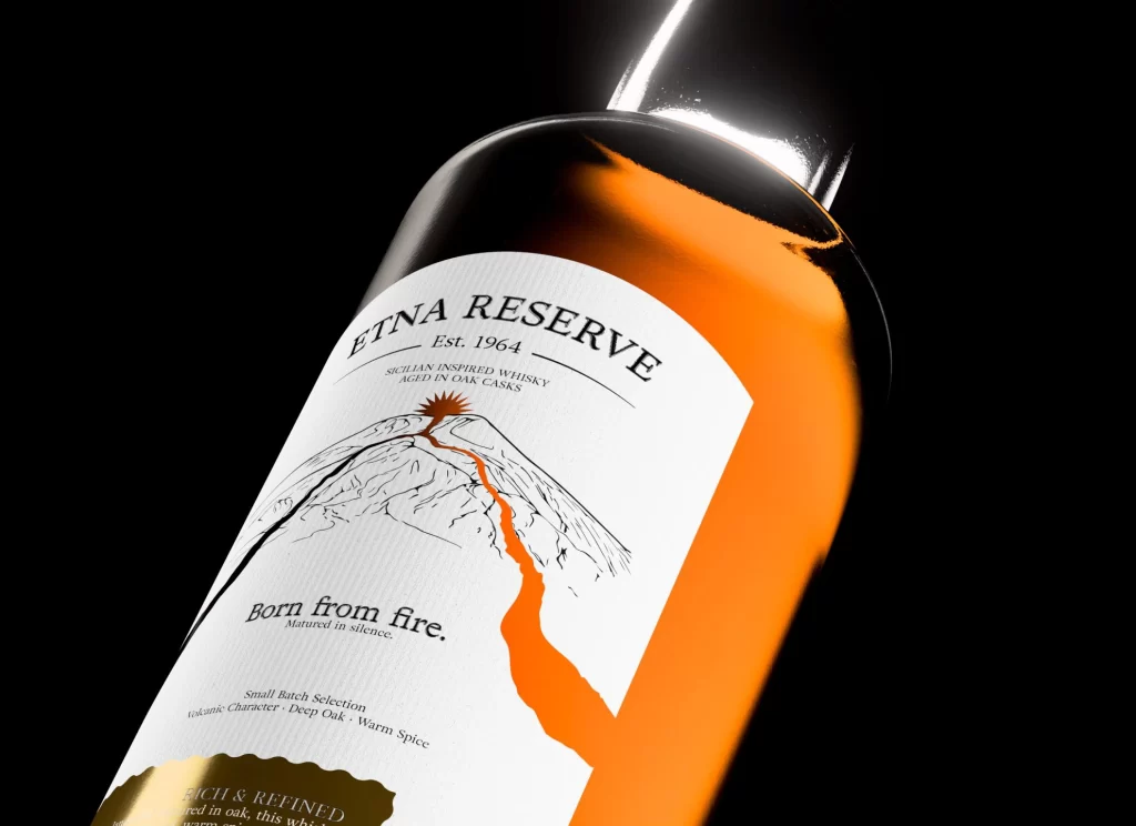 Etna Reserve Whisky Bottle RESERVE’, Dark