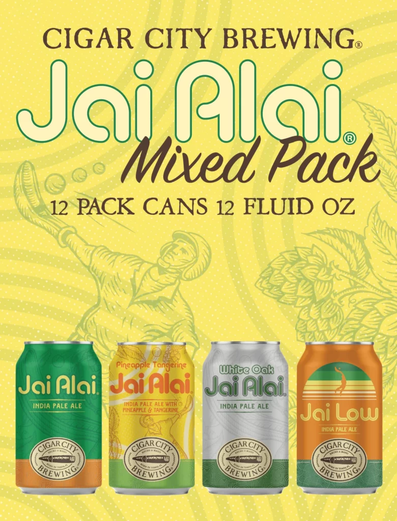 Cigar City Brewing Jai Alai Mixed Pack Can Packaging