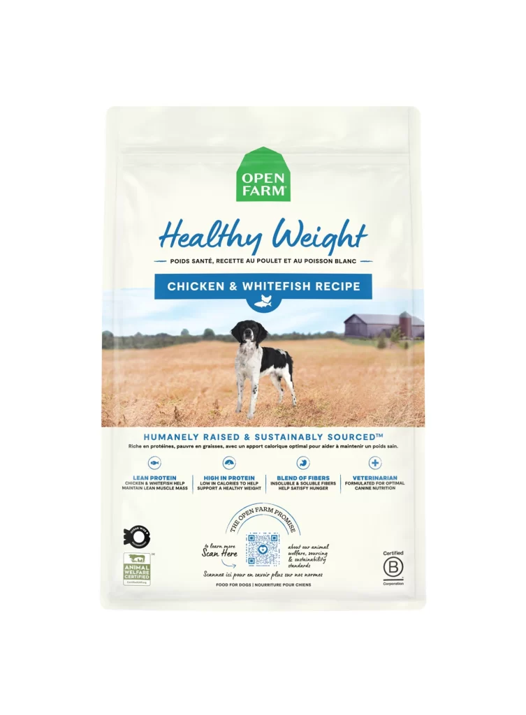 Open Farm Healthy Weight Dog Food Packaging