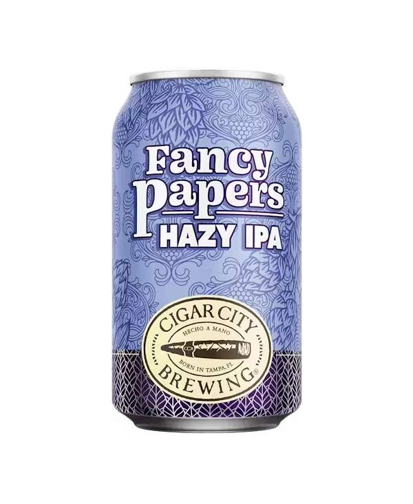 Cigar City Brewing Fancy Papers Hazy IPA 12oz Can Packaging