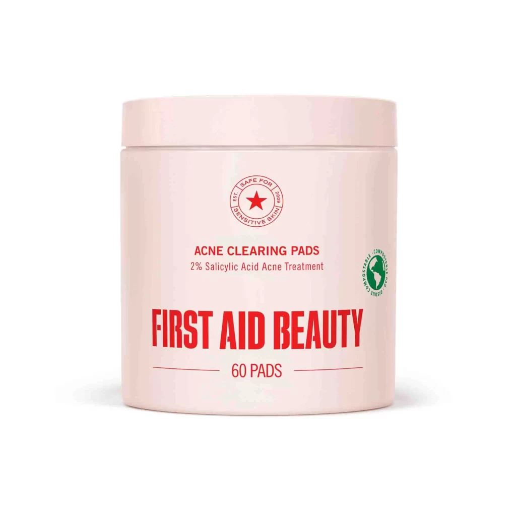 First Aid Beauty Clearing Daily Acne Pads 2 S Treatment Pad Packaging