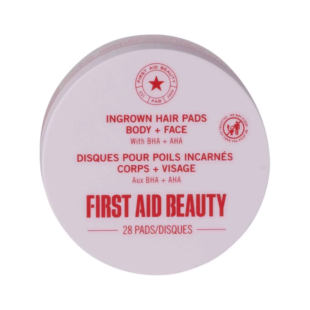 First Aid Beauty Ingrown Hair Pads 28 Ct Treatment Pad Packaging