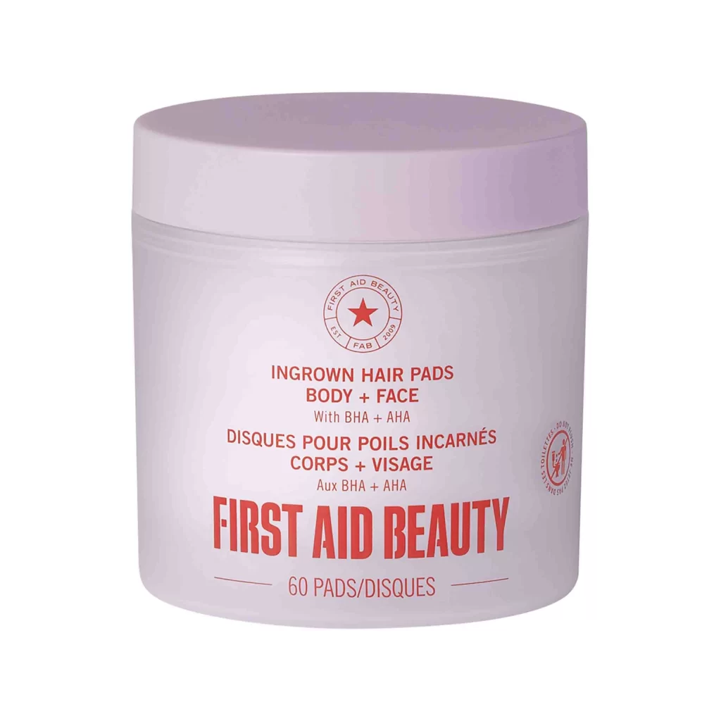 First Aid Beauty Ingrown Hair Pads 60 Ct Treatment Pad Packaging