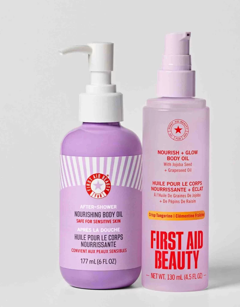 First Aid Beauty Nourish Glow Body Oil 45 Fl Body Oil Image 02 Packaging