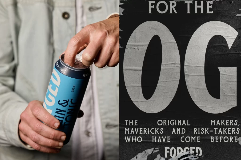 Forged RTD Canned Cocktail Forged Top View
