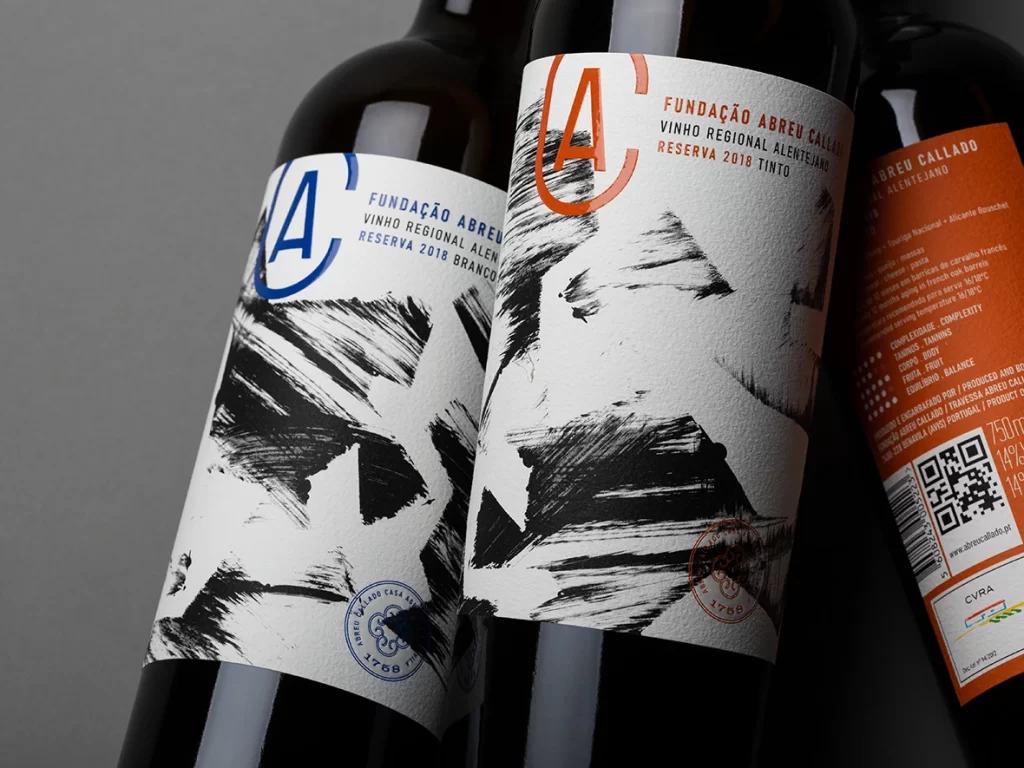 Fundacao Abreu Callado Wine Bottle Fundacao Side View