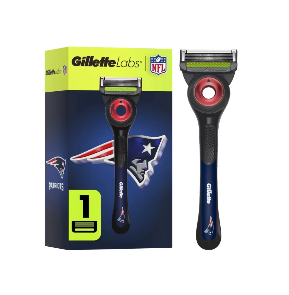Gillette GilletteLabs NFL Patriots Razor Packaging