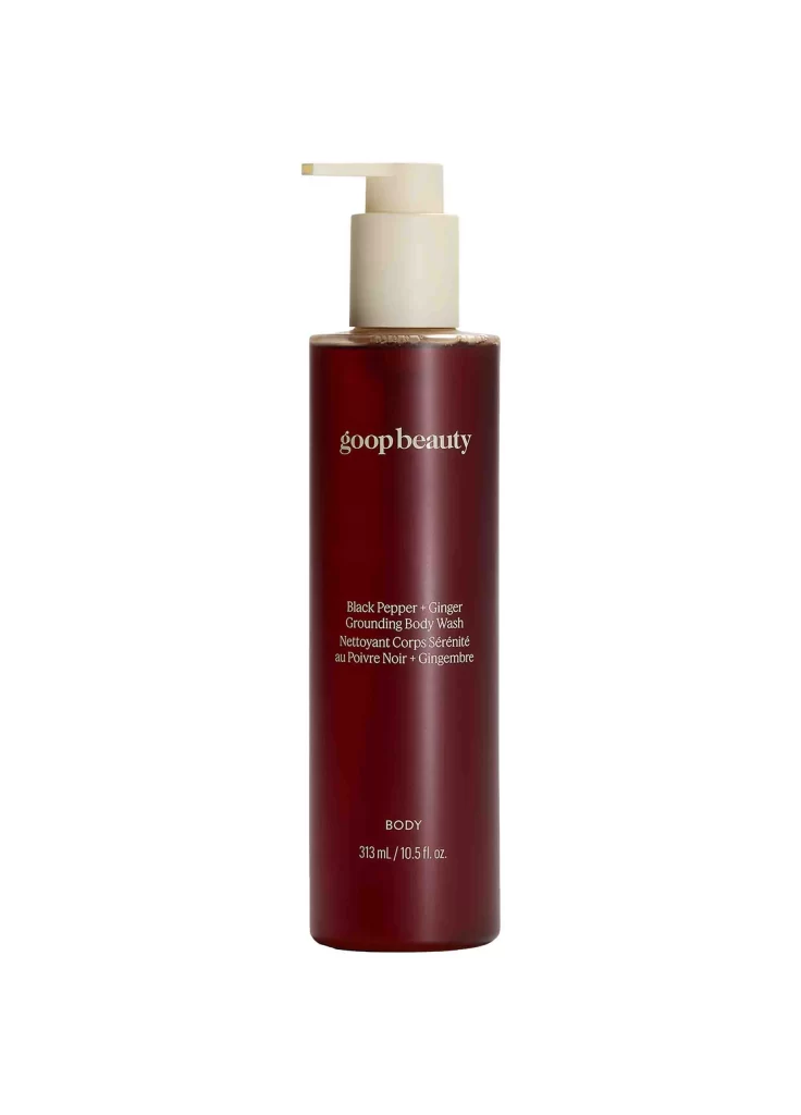 Goop Beauty Black Pepper Ginger Grounding Body Oil Packaging