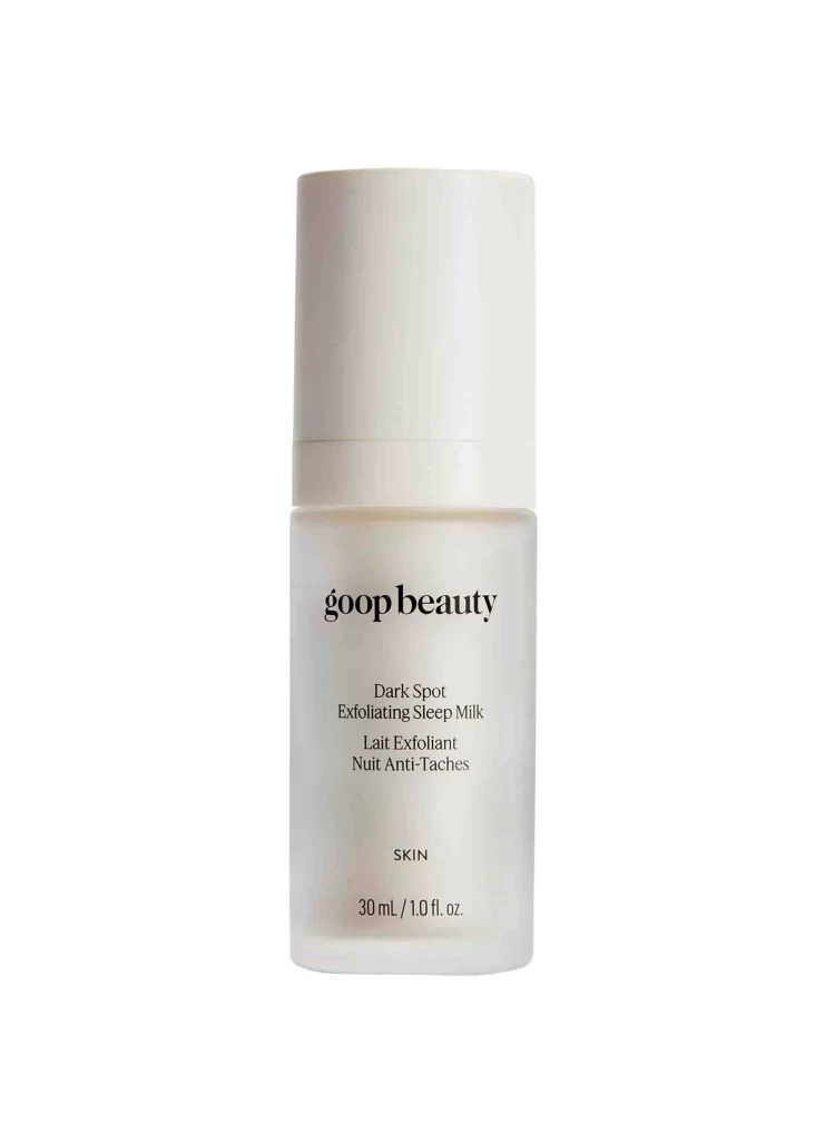 Goop Beauty Dark Spot Exfoliating Sleep Milk Exfoliator Packaging