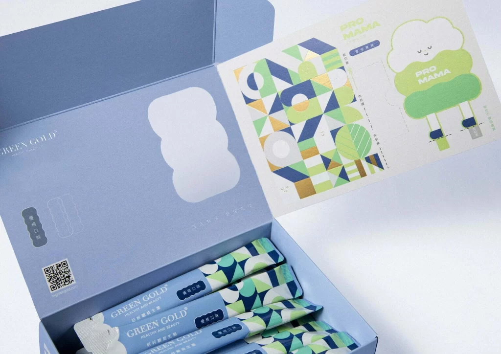 Green Gold Skincare Packaging Green