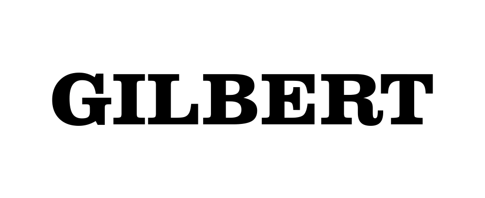 Gilbert Rugby wordmark Logo