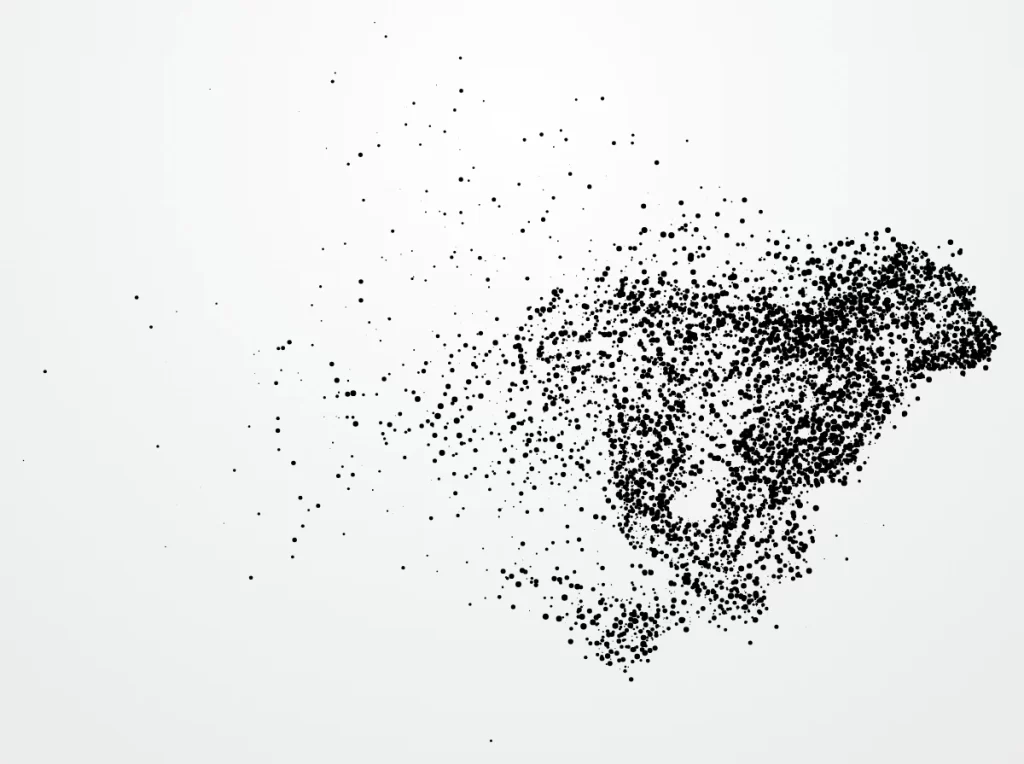 Face Profile Stipple Dot Art Portrait