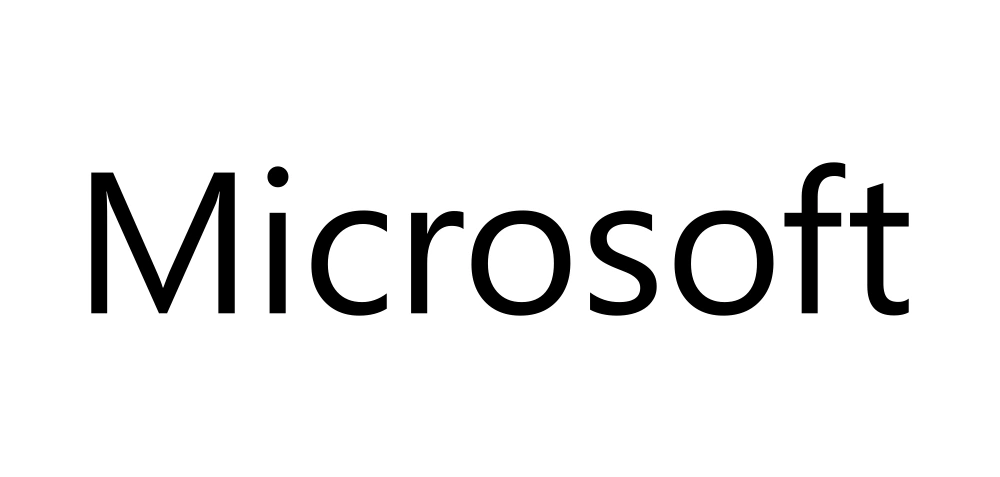 Microsoft written in Segoe UI font Logo