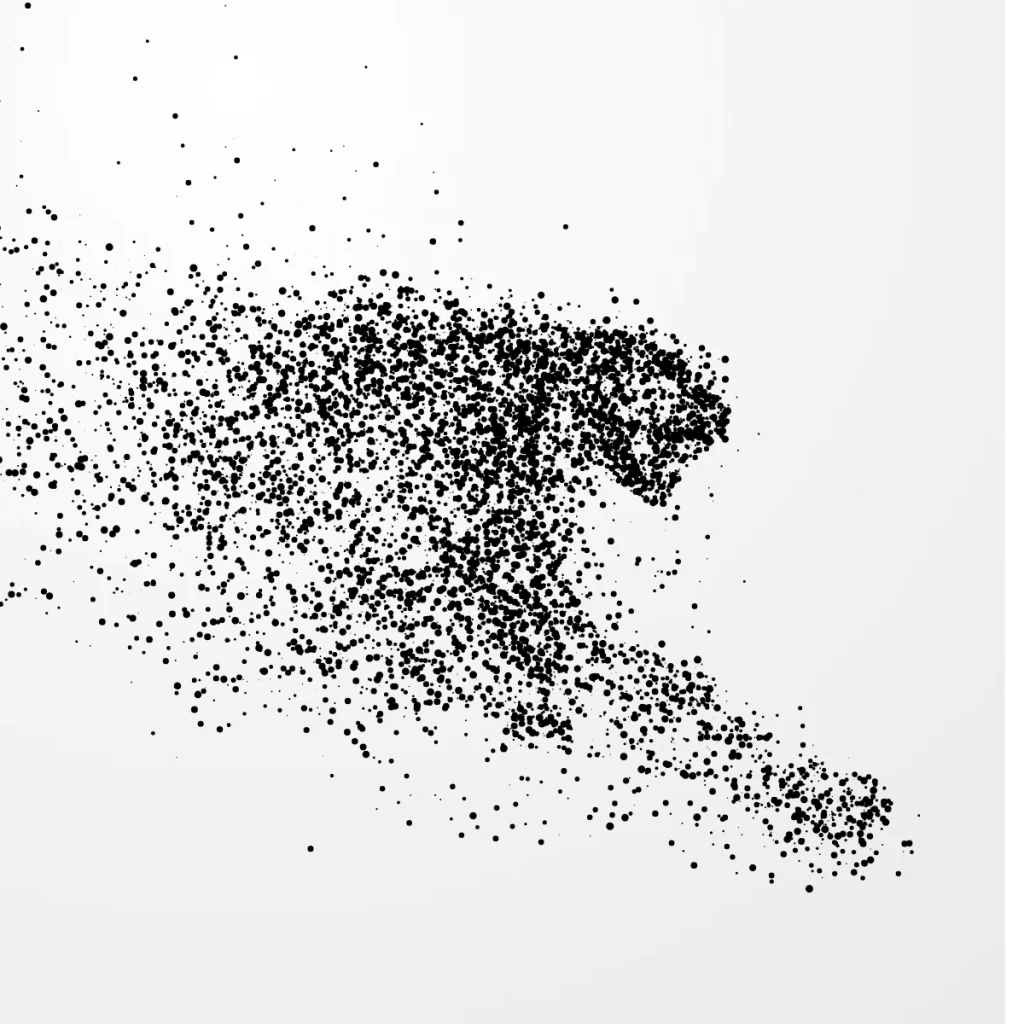 Ocean Wave Stipple Art Illustration