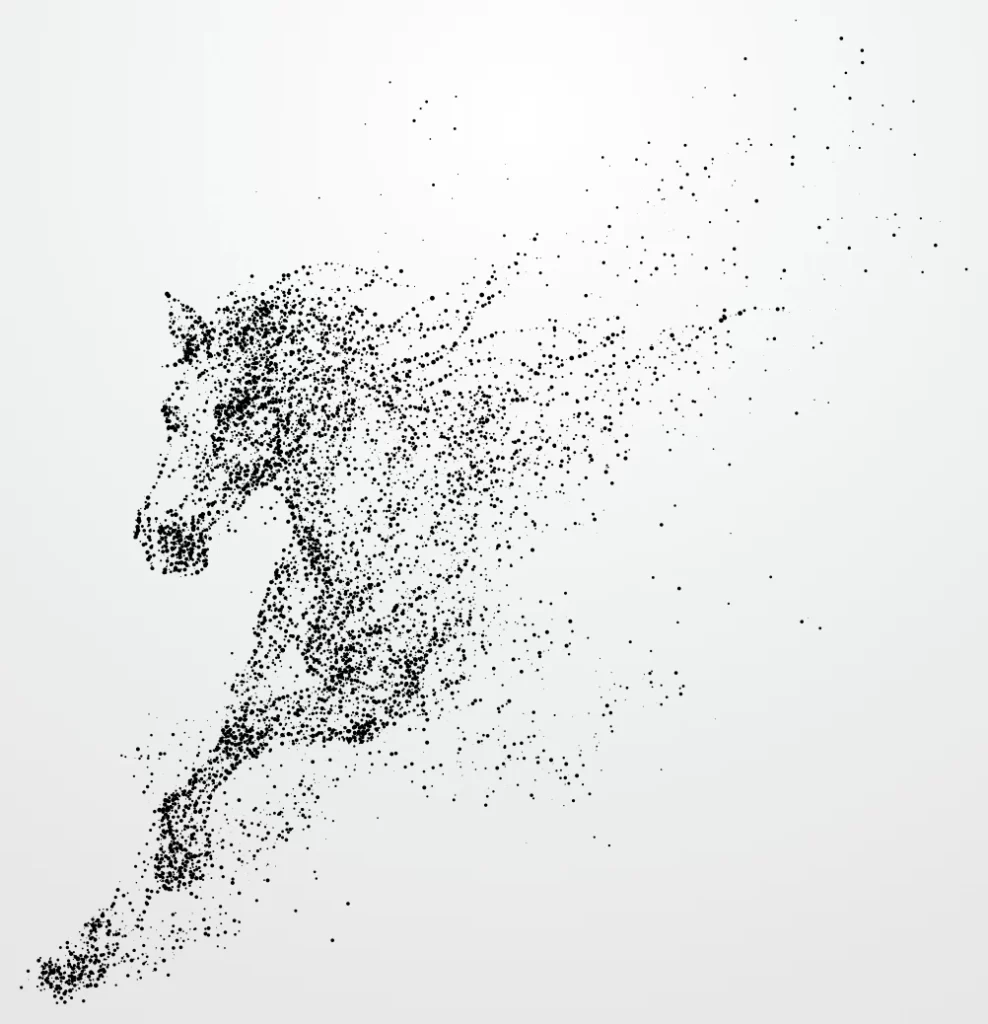 Running Horse Stipple