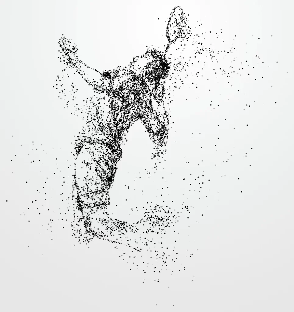 Tennis Player Stipple