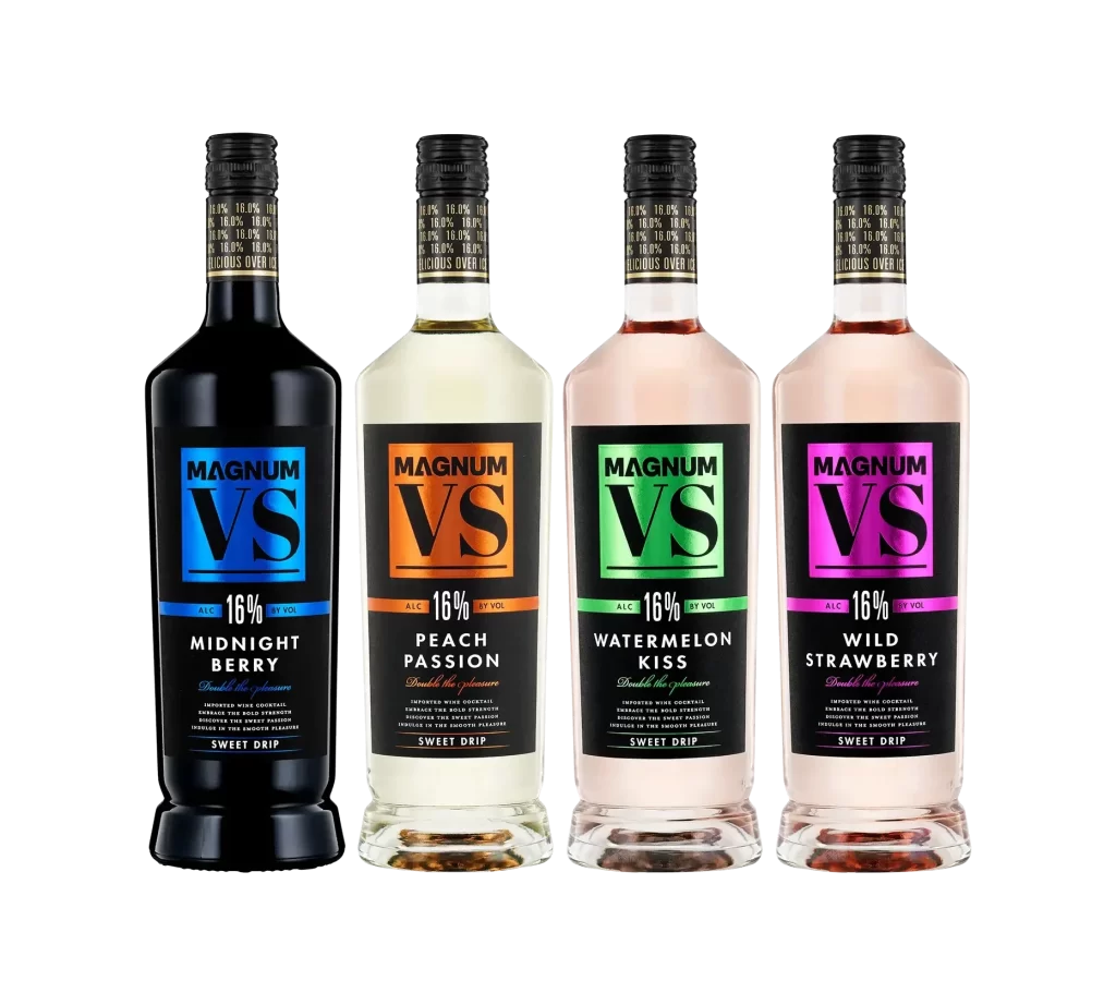 Magnum VS Midnight Berry Protein Display Packaging