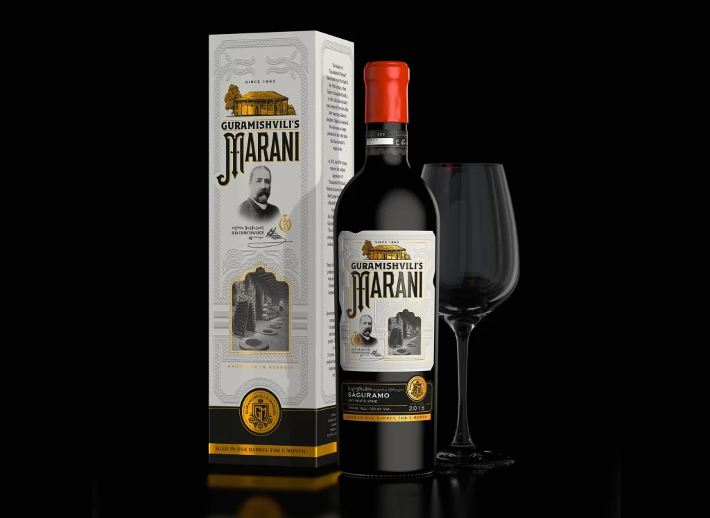 Guramishvilis Marani Wine Packaging