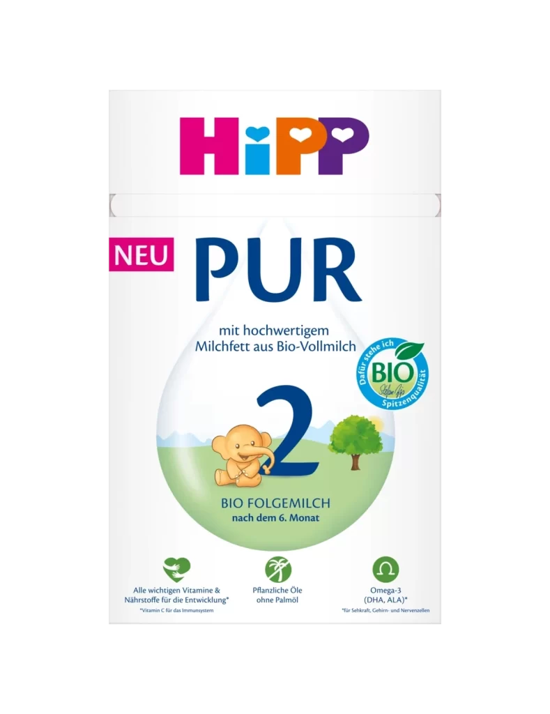 HiPP PUR 2 Bio Folgemilch White Baby Formula Packaging