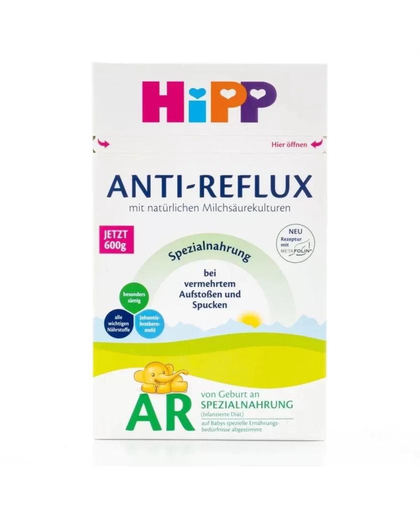 HiPP Anti-Reflux White Baby Formula Packaging