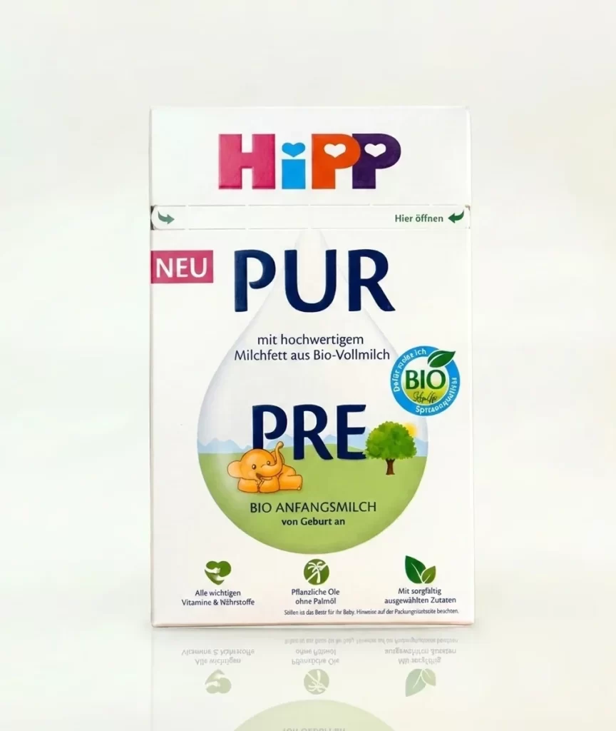 HiPP PUR PRE Baby Formula Packaging