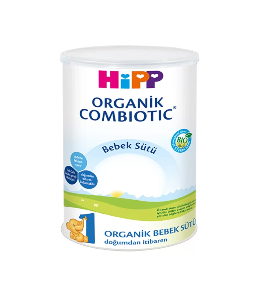 HiPP Organik Combiotic Bebek St 1 White Baby Formula Packaging