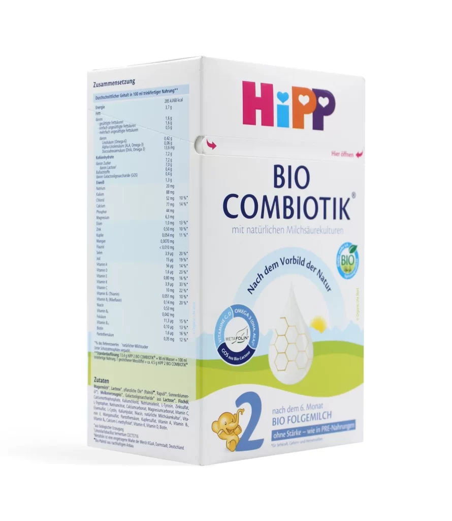 HiPP BIO Combiotik Baby Food Packaging