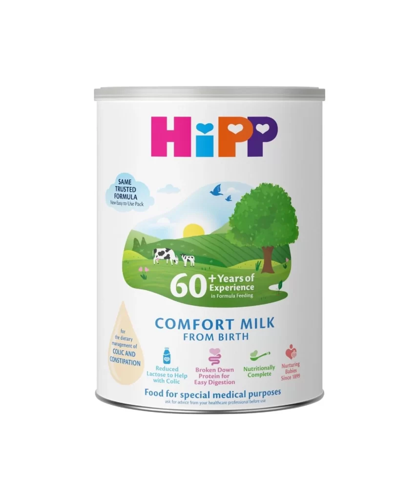 HiPP Comfort Milk Baby Food Packaging