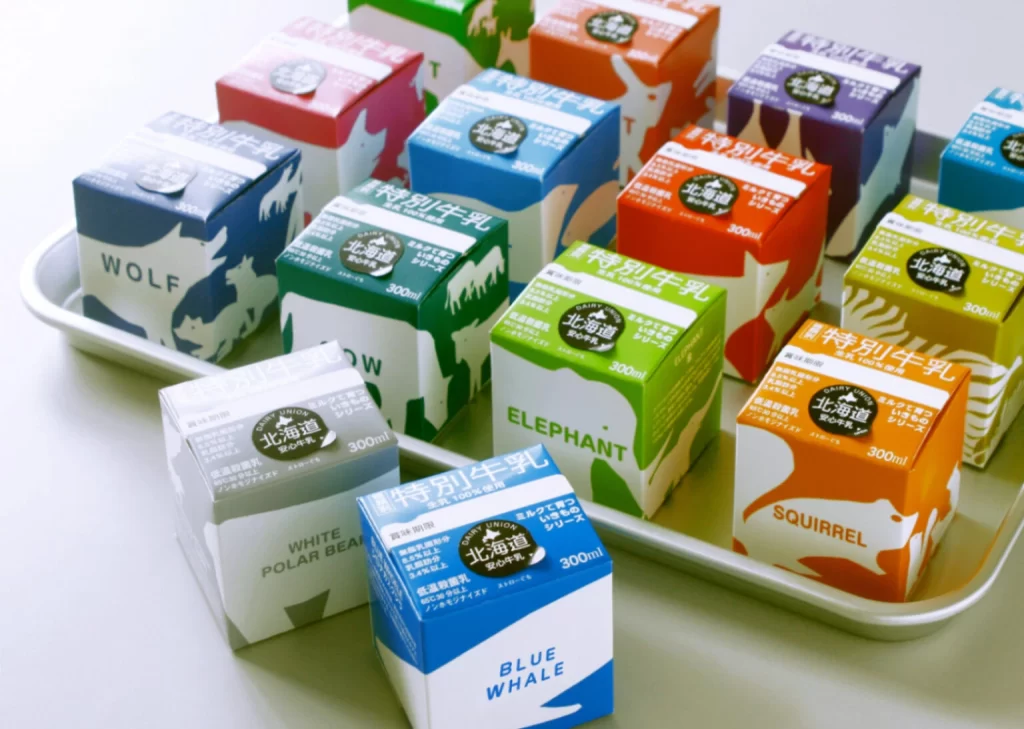 Daily Co Animal Theme Milk Packaging