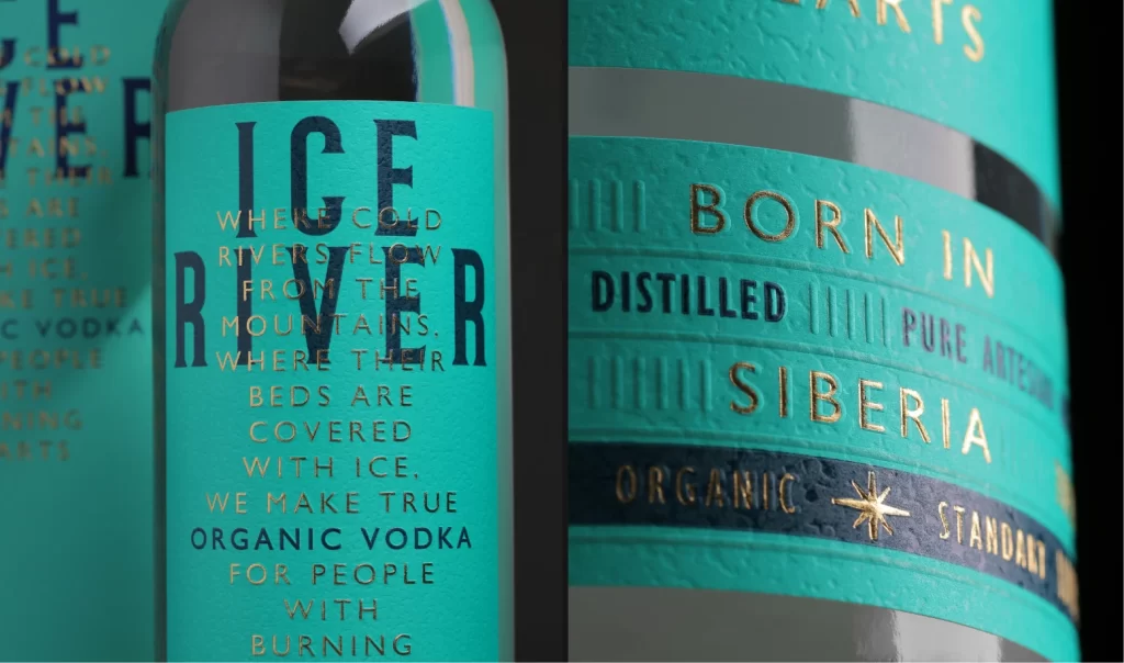 Ice River Vodka Bottle RIVER’ Black