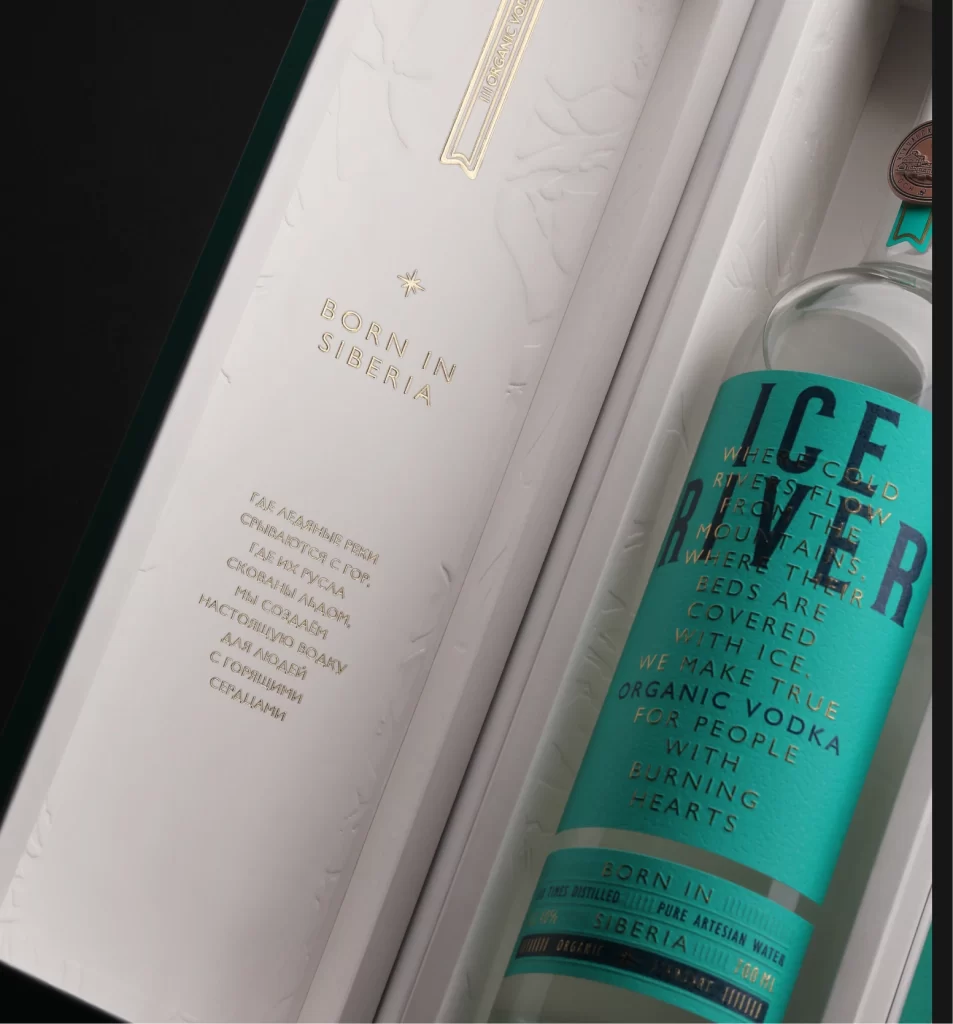 Ice River Vodka Bottle Organic Vodka RIVER