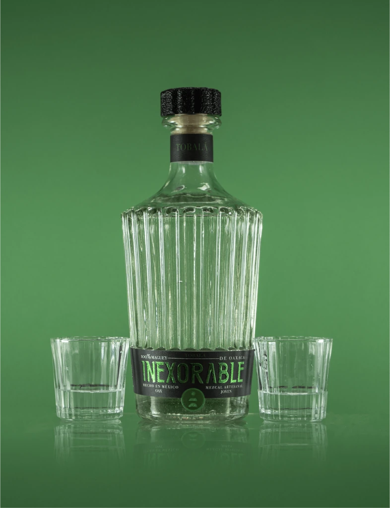 Inexorable Mezcal Tequila Packaging Black