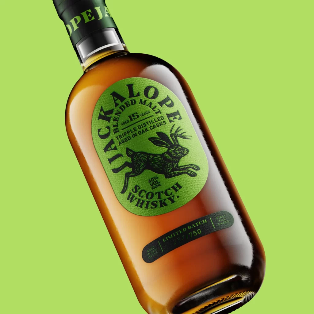 Jackalope Whisky Scotch Whisky Packaging Red