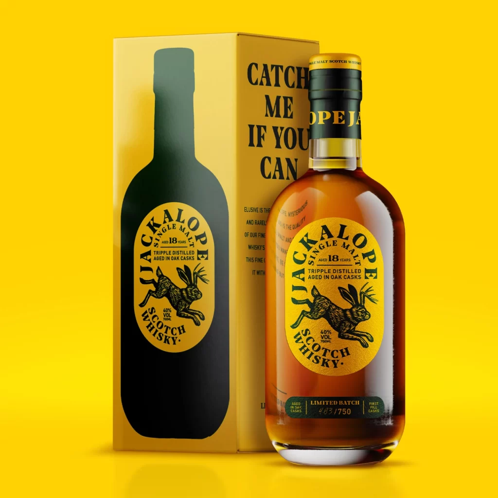 Jackalope Whisky Scotch Whisky Packaging Amber