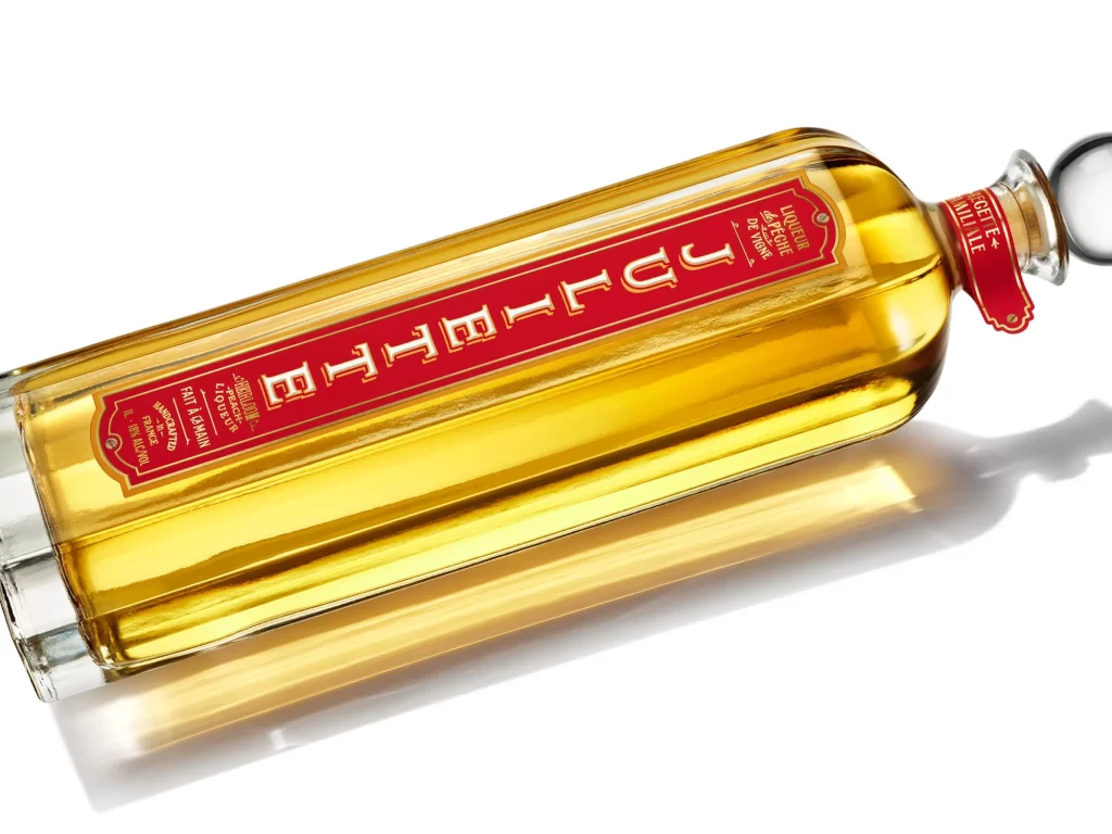 Juliette Peach Liqueur Packaging Gold