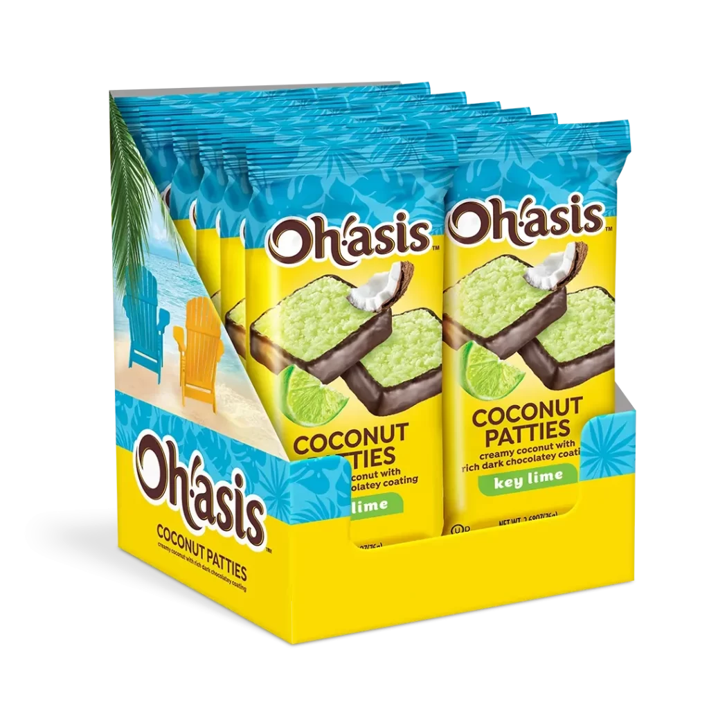 Oh’asis Key Lime Coconut Patties 12 Count Box