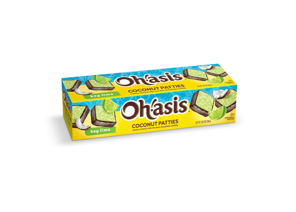 Oh’asis Key Lime Coconut Patties Tropical Box