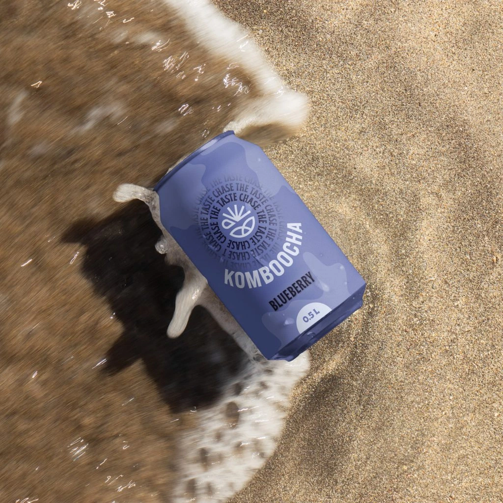 Komboocha Blueberry Packaging