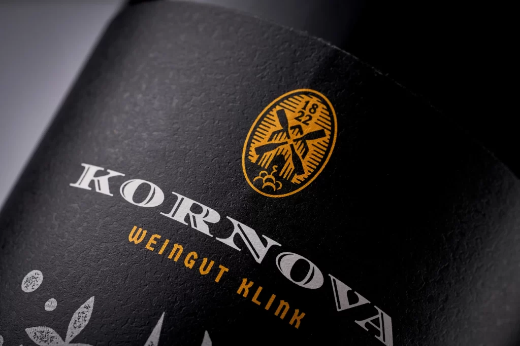 Kornova Weingut Wine Bottle Kornova Side View