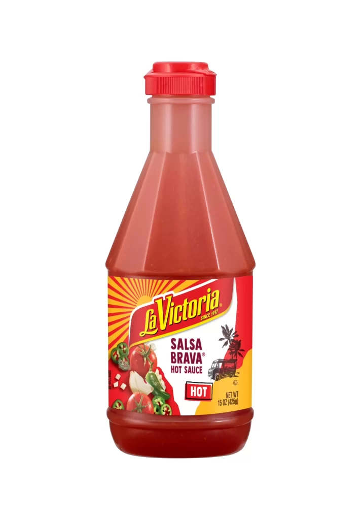 La Victoria Salsa Brava Red Hot Sauce Packaging