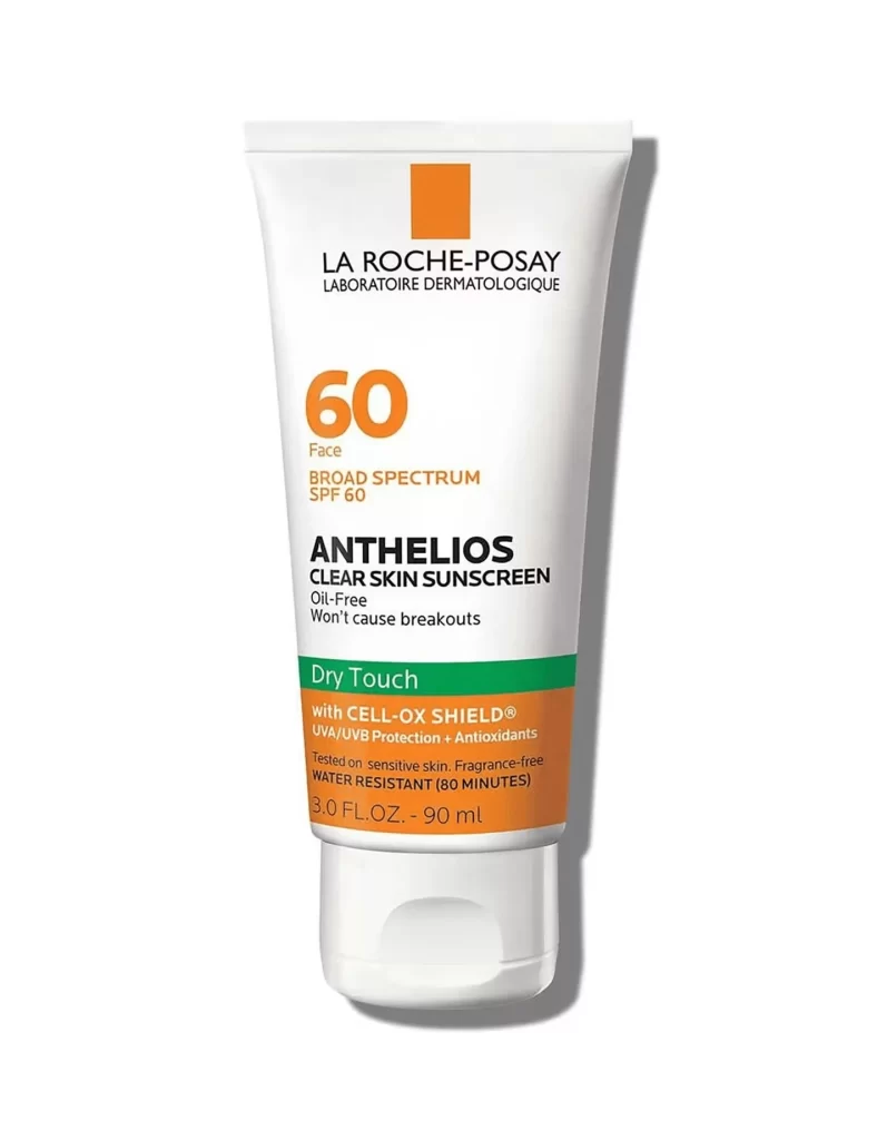 La Roche-Posay Anthelios Clear Skin SPF 60, Dry Touch, Oil-Free, Won’t cause …