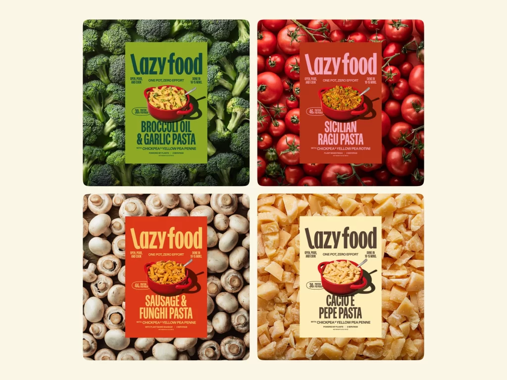 Lazy Food Pasta Packaging
