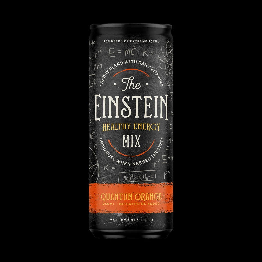 Liquid Einstein Energy Drink Packaging B