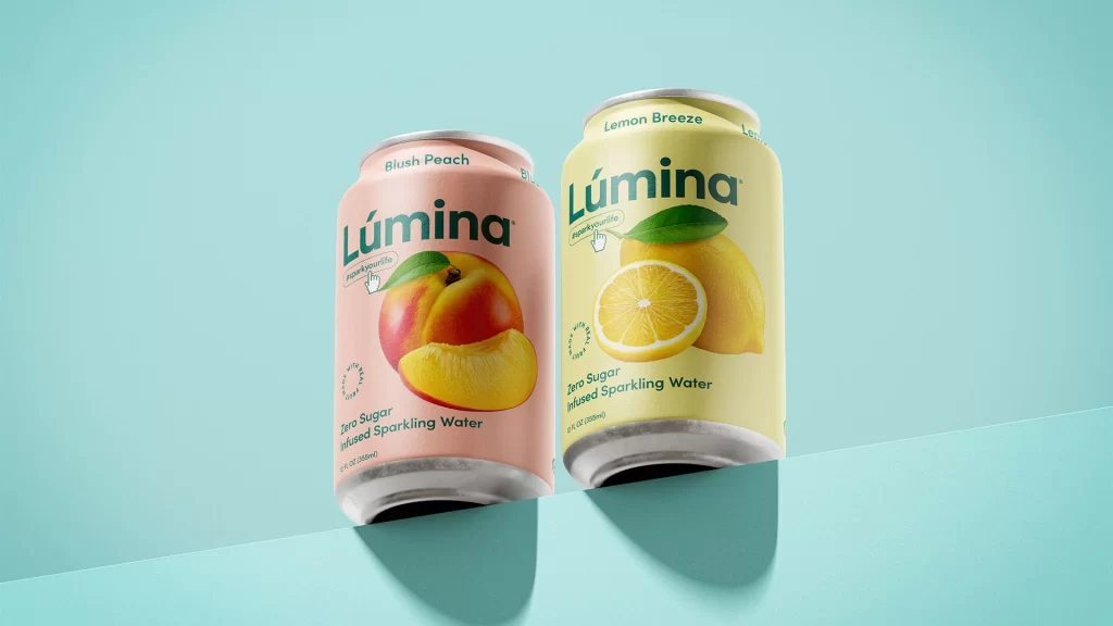Lumina Sparkling Water Sparkling Water Packaging Cans