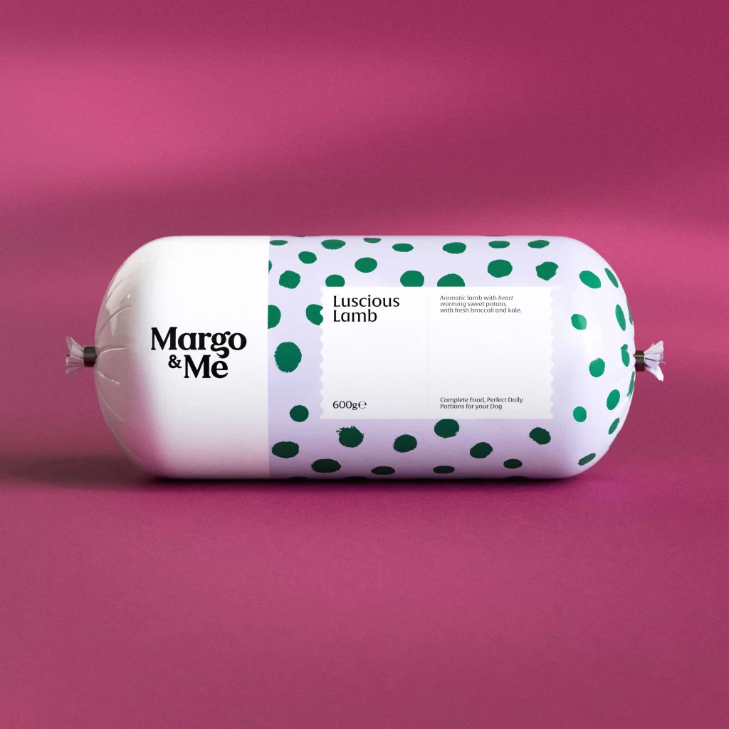 Margome Dog Food Packaging Green